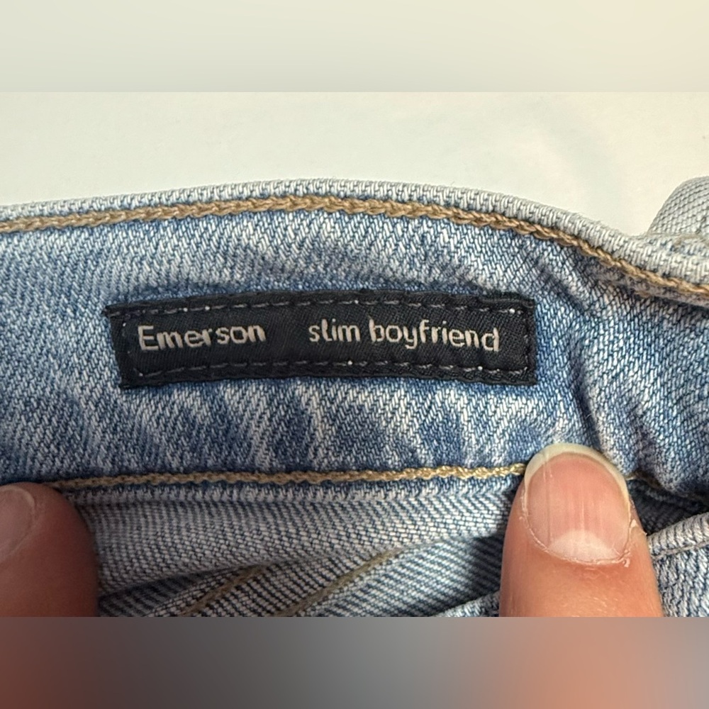 Citizens Of Humanity Emerson slim boyfriend Blue Jeans Distressed 24 - Picture 13 of 16